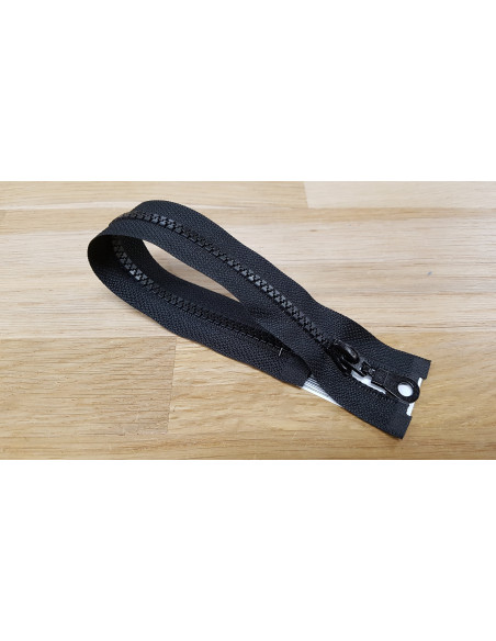 Fermeture Eclair Z54, Moulée, noir, 135cm
