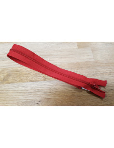 Fermeture Eclair Z52, Nylon, rouge sang, 55cm
