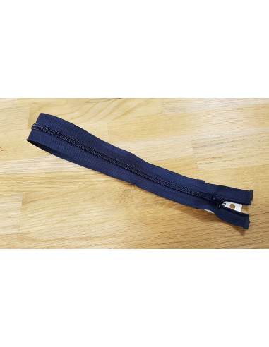 Fermeture Eclair Z52, Nylon, bleu marine, 50cm