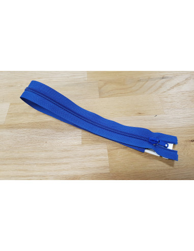 Fermeture Eclair Z52, Nylon, bleu France, 65cm
