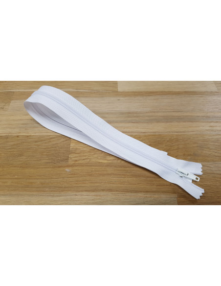 Fermeture Eclair Z52, Nylon, blanc, 45cm