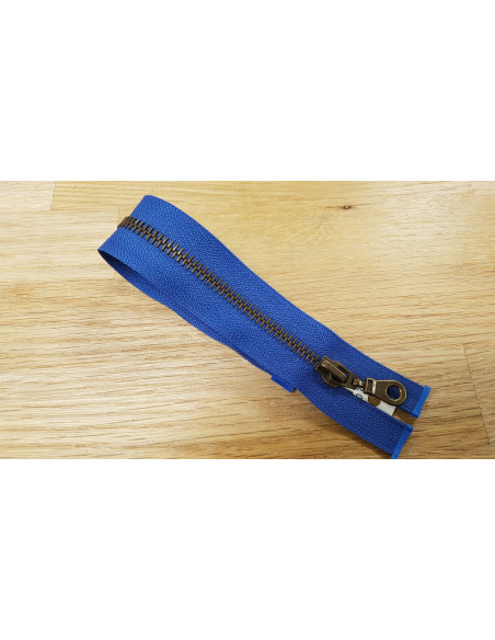 Fermeture Eclair Z19, Métal, bleu bugatti, 30cm