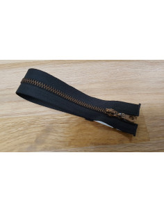 Fermeture Eclair Z19, Métal, noir, 80cm