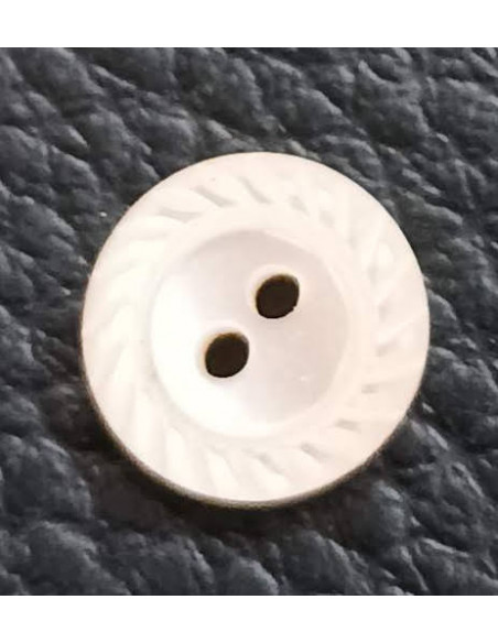 Bouton 2 trous, Ø 10mm, rose