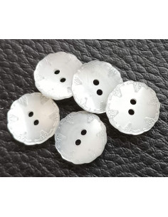 Bouton 2 trous, Ø 12 mm, gris 2