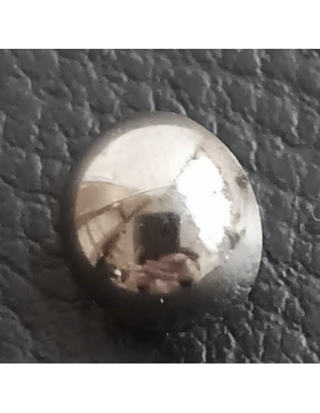 Bouton à queue, Ø 12 mm, argent