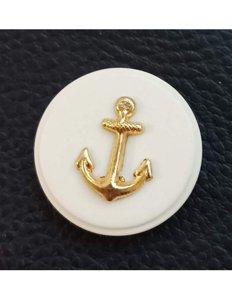 Bouton à queue, Ø 27 mm, beige