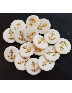 Bouton à queue, Ø 27 mm, beige 2