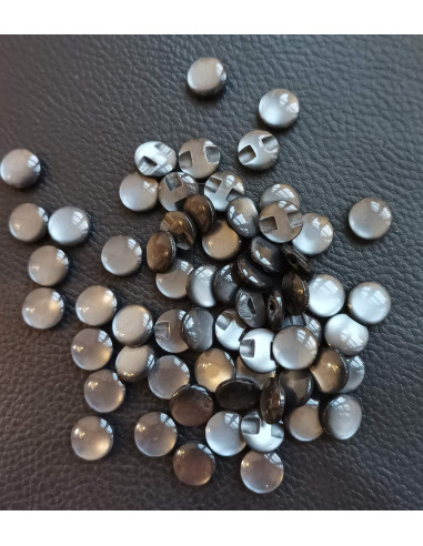 Bouton tunnel, Ø 11 mm, gris