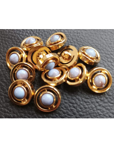 Bouton à queue, Ø 14 mm, bleu 2