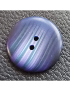 Bouton 2 trous, Ø 27 mm, bleu