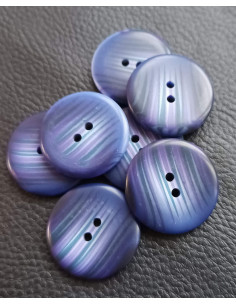 Bouton 2 trous, Ø 27 mm, bleu 2