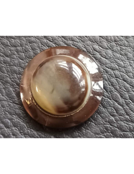 Bouton tunnel, Ø 23 mm, marron