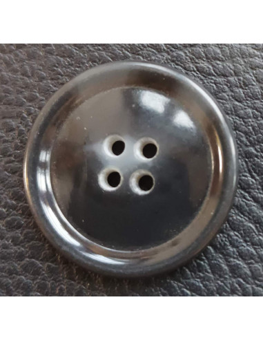 Bouton 4 trous, Ø 30 mm, gris