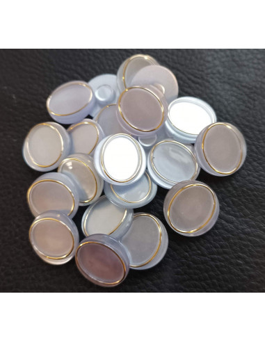 Bouton à queue, Ø 17 mm, gris