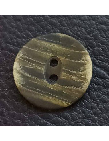 Bouton 2 trous, Ø 21 mm, vert