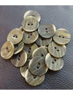 Bouton 2 trous, Ø 21 mm, vert 2