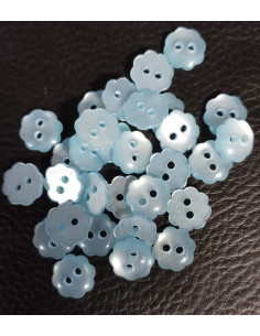 Bouton 2 trous, Ø 10 mm, bleu 2