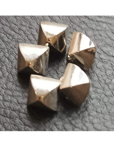 Bouton à queue, Ø 9 mm, argent