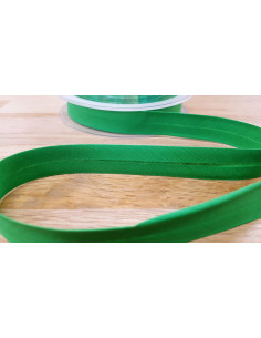 Biais tout textile, polycoton, 20mm, vert billard