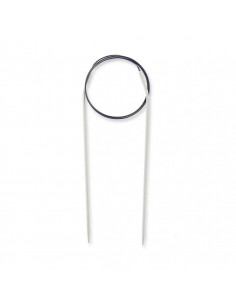 Aiguilles à tricoter circulaires, aluminium, 60cm, Ø 2,0mm, gris 2