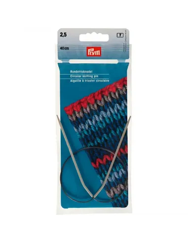 Aiguilles circulaires Prym 40 cm Ø 2,5 mm | Zephyr Tissus