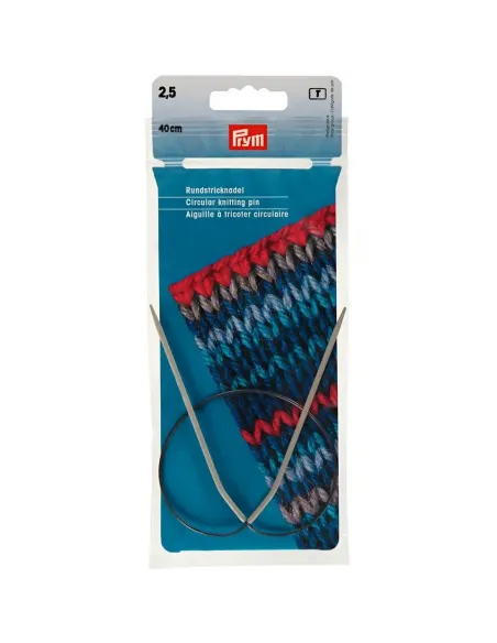 Aiguilles circulaires Prym 40 cm Ø 2,5 mm | Zephyr Tissus