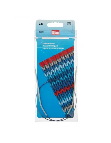 Aiguilles circulaires Prym 50 cm Ø 2,5 mm | Zephyr Tissus