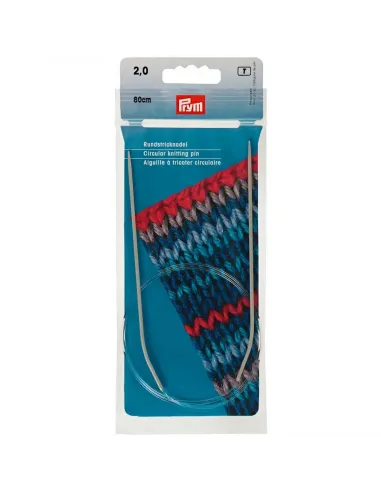 Aiguilles circulaires Prym Ø 2 mm, 80 cm | Zephyr Tissus