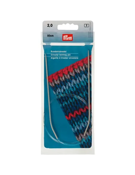 Aiguilles circulaires Prym Ø 2 mm, 80 cm | Zephyr Tissus