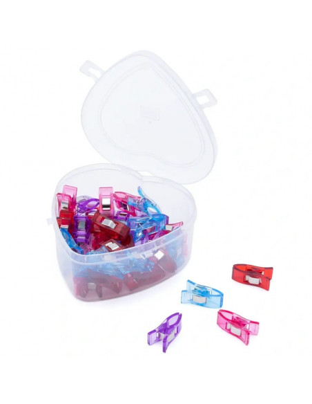 Pinces à tissus, 2,6cm, boîte, 40 pièces