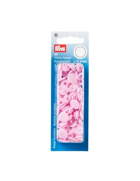 Boutons pression Color Snaps Prym, rose pâle | Zephyr Tissus