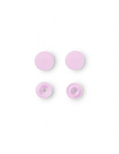 Boutons pression sans couture « Color Snaps », rond, 12,4mm, rose pâle
