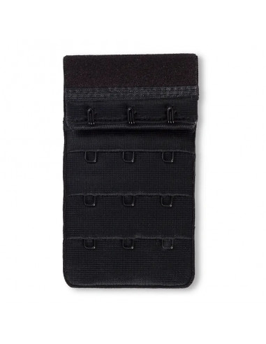 Rallonge attache de soutien-gorge, crochet 3x3, 50mm, noir