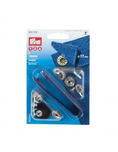 Boutons jean à river sans couture Prym 17 mm | Zephyr Tissus