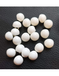 Bouton à queue, Ø 13 mm, blanc 2