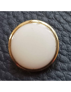 Bouton à queue, Ø 14 mm, blanc