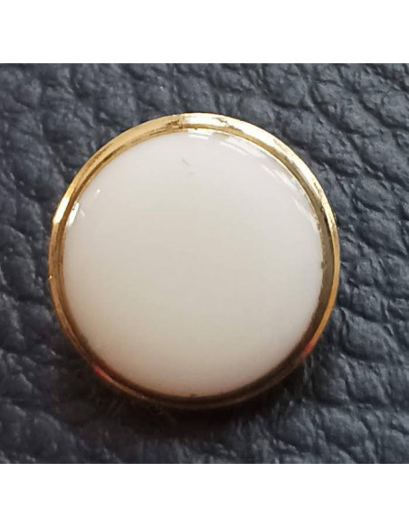 Bouton à queue, Ø 14 mm, blanc