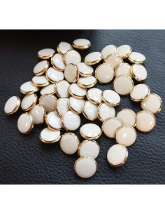 Bouton à queue, Ø 14 mm, blanc 2