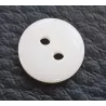 Bouton 2 trous, Ø 10 mm, blanc