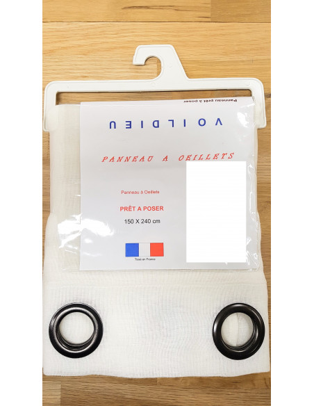 Rideau prêt à poser Lin - couleur écru