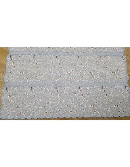 Voilage modulable brodé, 60cm