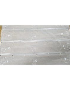 Voilage modulable brodé, blanc, 90cm