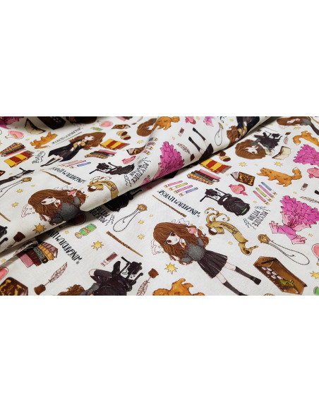 Popeline de coton Harry Potter, Hermione