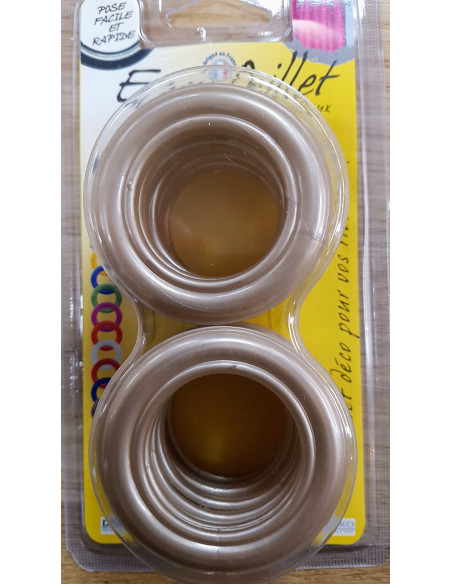 Œillets à clipser, 40mm, sable