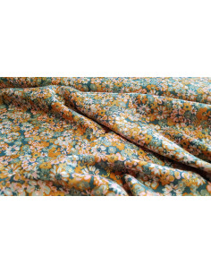 Viscose Lurex fleurs vintage 2