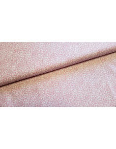 Popeline de coton, fleurs, rose