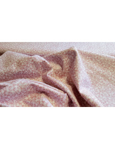 Popeline de coton, fleurs, rose 2