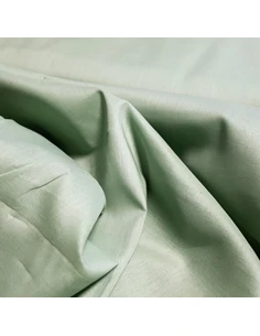 Tissu, Voile de Coton Uni, Vert Clair, Laize 140 cm, 100% Coton 98g/m² 2