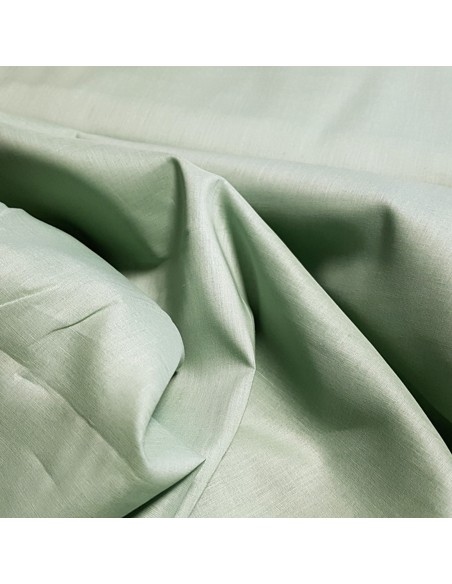 Tissu, Voile de Coton Uni, Vert Clair, Laize 140 cm, 100% Coton 98g/m²